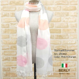 ストール春夏イタリア製レディース・メンズ・ユニセックス25062-pink・BERLYベリー【マフラー】【スカーフ】【stole】【women】【men】11000