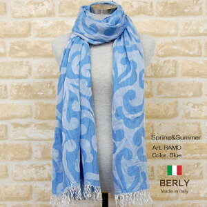 �X�g�[���t�ăC�^���A�����f�B�[�X�E�����Y�E���j�Z�b�N�Xberly-ramo-blue�EBERLY�x���[�y �}�t���[ �z�y �X�J�[�t �z�y stole �z�y women �z�y men �z12100