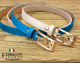 イタリア製 ベルト レディーススクエア ゴールドバックル ベルト f0142FERRACUTI フェラキューティ【レディース】【ファッション】【バックル】【革小物】【belt】【ブランド】【通販】【ランキング】10000