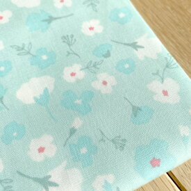 花柄(ミントブルー) プリント生地 プレミアムコットン100% ART GALLERY FABRICS