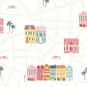 【USAコットン】地図 / The Row SevenART GALLERY FABRICS / プリント生地 TRB7003-AGF