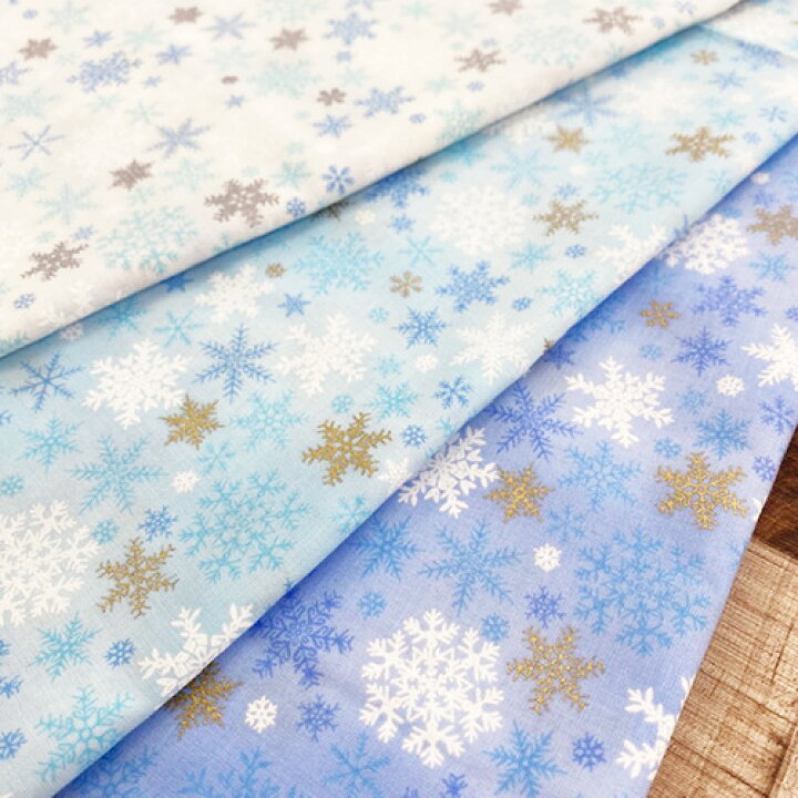 楽天市場】雪の結晶柄 プリント生地 : Rose Rosa 