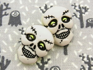 y݌ɌzyA{^znEB/KCRc/[/XJButtons Galore {^ 3Zbg Happy HalloweeniSkullsjBG-HH123