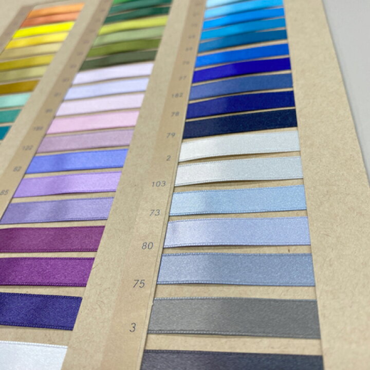 楽天市場】両面サテンリボン サンプル帳【全100色】現物見本帳 : Rose Rosa 