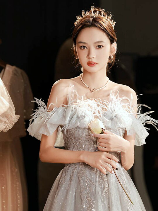 楽天市場】ドレス オフショルダー 大人 ピアノ 発表会 ロングドレス  