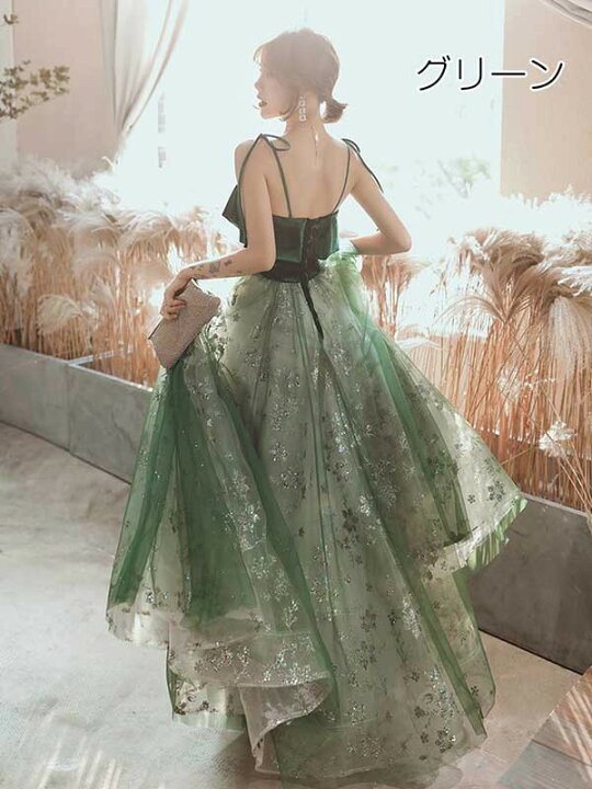 楽天市場】パーティードレス ロング 演奏会 キャミソールドレス  