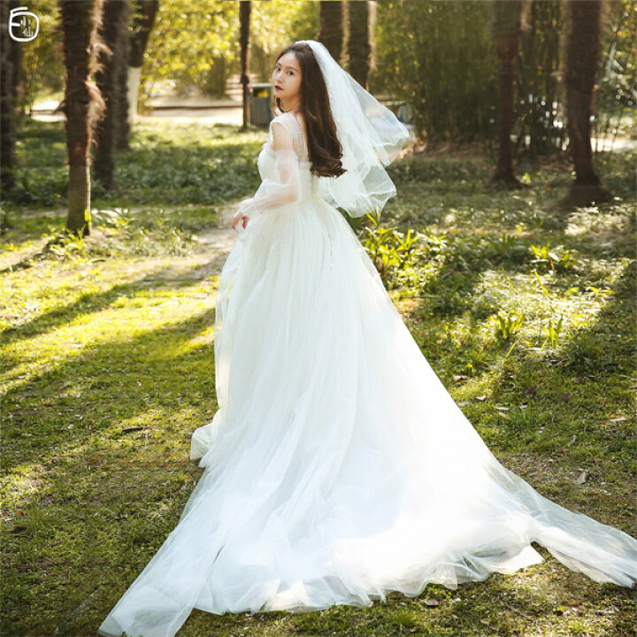 美品】ウェディングドレス プリンセスライン 前撮り 後撮り 結婚式  