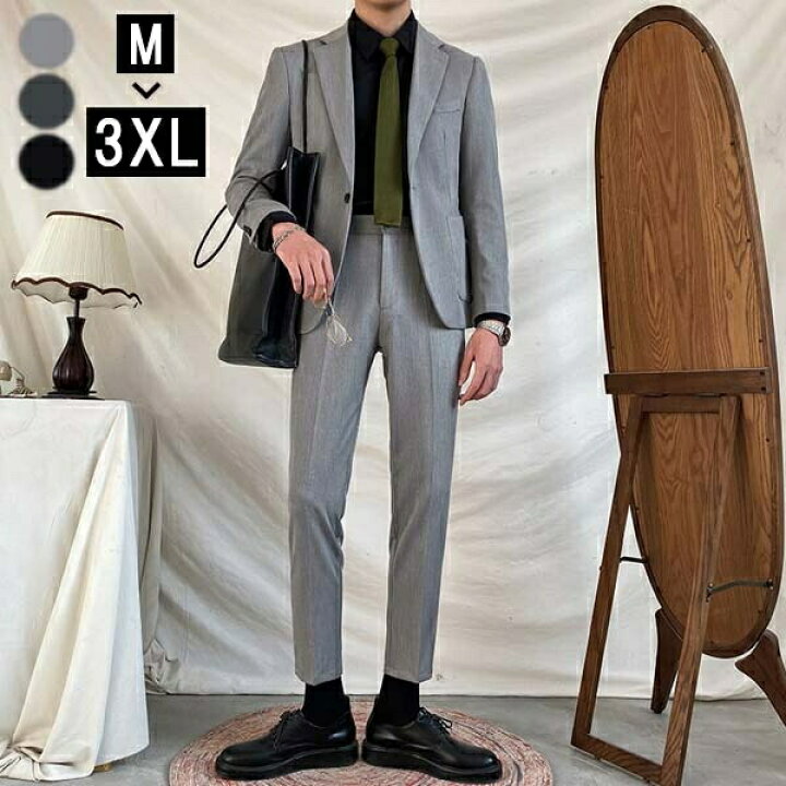 楽天市場】送料無料 メンズ スーツ 一つボタン ビジネススーツ suit
