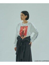 CREOLME/KEVIN CUMMINS PHOTO L/S TEE CREOLME ローズバッド トップス カットソー・Tシャツ ホワイト ブラック【送料無料】[Rakuten Fashion]