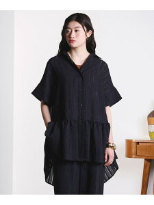 GENE HEAVENS/TIERED HEM S/S SHIRT ROSE BUD ���[�Y�o�b�h �g�b�v�X �V���c�E�u���E�X �J�[�L�O���[�� �u���b�N�y���������z[Rakuten Fashion]