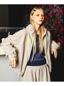 UMBRO*ROSE BUD/ZIP-UP FLEECE HOODIE ROSE BUD SELECT ローズバッド トップス パーカー・フーディー ネイビー ベージュ【送料無料】[Rakuten Fashion]