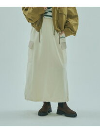 【SALE／5%OFF】ROSE BUD x SPALDING/FLEECE SKIRT ROSE BUD ローズバッド スカート ロング・マキシスカート ホワイト ブラウン【RBA_E】【送料無料】[Rakuten Fashion]