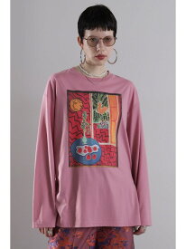 グラフィックロンT ROSE BUD ローズバッド トップス カットソー・Tシャツ ピンク ホワイト ブルー【送料無料】[Rakuten Fashion]