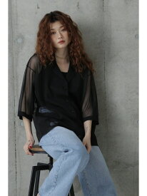 ニットオープンカラーシャツ ROSE BUD ローズバッド トップス シャツ・ブラウス ブラック ベージュ【送料無料】[Rakuten Fashion]