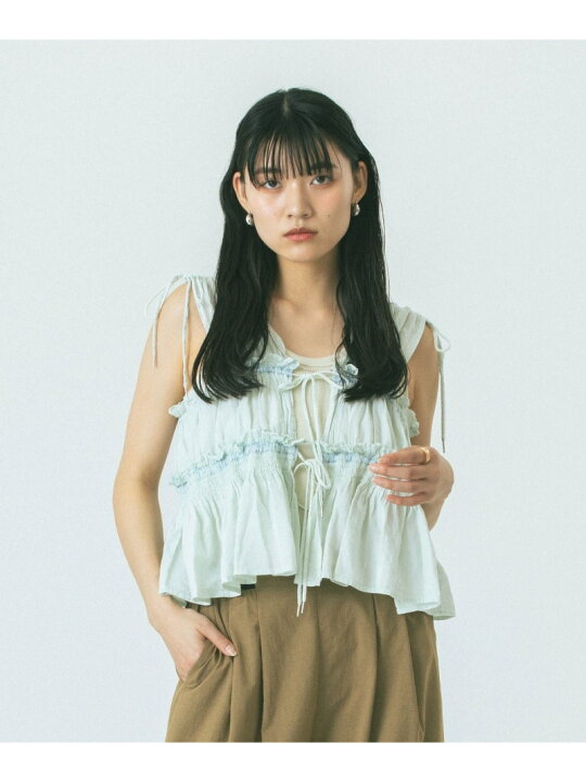 楽天市場】【SALE／50%OFF】SLV.LESS GATHERED BLOUSE ROSE BUD ローズ 