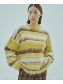 STRIPE KNIT TOP ROSE BUD ローズバッド トップス ニット イエロー ブルー グリーン【送料無料】[Rakuten Fashion]