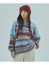 STRIPE KNIT TOP ROSE BUD ローズバッド トップス ニット イエロー ブルー グリーン【送料無料】[Rakuten Fashion]