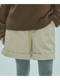 CORDUROY SHORT PANTS ROSE BUD ローズバッド パンツ その他のパンツ ブラウン ホワイト【送料無料】[Rakuten Fashion]