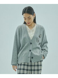 BIJOU BROOCH CARDIGAN ROSE BUD ローズバッド トップス カーディガン ブラウン【送料無料】[Rakuten Fashion]