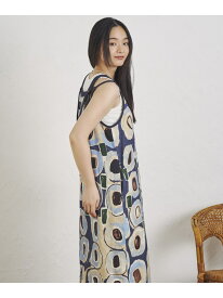 【SALE／30%OFF】ART PRINT LONG DRESS ROSE BUD ローズバッド ワンピース・ドレス ワンピース ベージュ ブルー ブラック【RBA_E】【送料無料】[Rakuten Fashion]