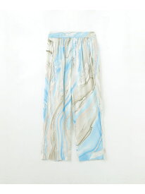 【SALE／30%OFF】MARBLE PRINT EASY PANTS ROSE BUD ローズバッド パンツ その他のパンツ グリーン ブルー【RBA_E】【送料無料】[Rakuten Fashion]
