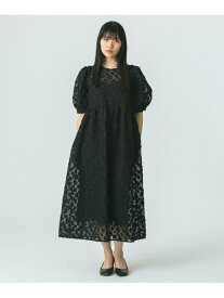 【SALE／30%OFF】FLOWER JACQUARD DRESS ROSE BUD ローズバッド ワンピース・ドレス ワンピース ブラック ネイビー【RBA_E】【送料無料】[Rakuten Fashion]