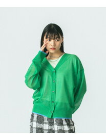 【SALE／30%OFF】SHEER V CARDIGAN ROSE BUD ローズバッド トップス ニット ブラック グリーン【RBA_E】【送料無料】[Rakuten Fashion]