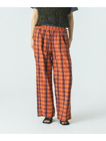 【SALE／30%OFF】CHECK SUCKER EASY PANTS ROSE BUD ローズバッド パンツ その他のパンツ ブラック ベージュ オレンジ【RBA_E】【送料無料】[Rakuten Fashion]