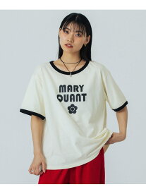 【イエローカラー/S・LサイズROSE BUD別注】MARY QUANT/RINGER TSHIRT ROSE BUD SELECT ローズバッド トップス カットソー・Tシャツ ホワイト ブラック イエロー【送料無料】[Rakuten Fashion]