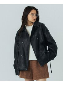 【SALE／5%OFF】LEATHER LIKE JACKET ROSE BUD ローズバッド ジャケット・アウター ライダースジャケット ブラック ブラウン【RBA_E】【送料無料】[Rakuten Fashion]