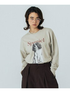 �ySALE�^30%OFF�zDOG GRAPHIC L/S TEE ROSE BUD ���[�Y�o�b�h �g�b�v�X �J�b�g�\�[�ET�V���c �z���C�g �x�[�W���yRBA_E�z�y���������z[Rakuten Fashion]