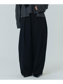 CREOLME/TUCK BARREL PANTS CREOLME ローズバッド パンツ その他のパンツ ブラウン ブラック【送料無料】[Rakuten Fashion]