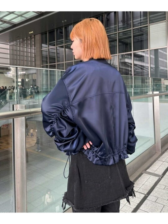 楽天市場】【SALE／50%OFF】ギャザースリーブMA-1ブルゾン ROSE BUD 