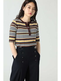 楽天市場 ローズバッド マルチボーダーリブニットの通販