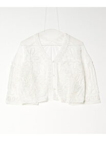 【SALE／30%OFF】EMBROIDARY SHIRT ROSE BUD SELECT ローズバッド トップス シャツ・ブラウス ホワイト ブラウン【RBA_E】【送料無料】[Rakuten Fashion]