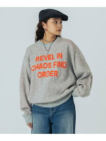 JACQUARD LOGO KNIT ROSE BUD ローズバッド トップス ニット レッド ベージュ ネイビー【送料無料】[Rakuten Fashion]