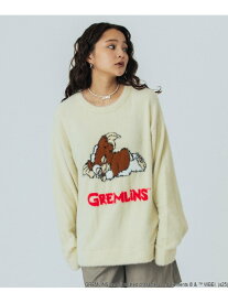 ROSE BUD LIMITED / GREMLINS SHAGGY KNIT ROSE BUD ローズバッド トップス ニット ブラック ホワイト【送料無料】[Rakuten Fashion]
