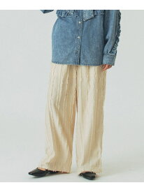 EASY JACQUARD PANTS ROSE BUD ローズバッド パンツ その他のパンツ ホワイト ブラック【送料無料】[Rakuten Fashion]