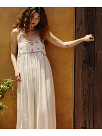 HLAADA for ROSE BUD/EMBROIDERY SLIP DRESS ROSE BUD ローズバッド ワンピース・ドレス ワンピース ホワイト ブラック【送料無料】[Rakuten Fashion]