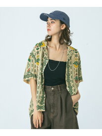 HLAADAforROSEBUD/FLOWER LINE SHORT SLEEVE SHIRTS ROSE BUD ローズバッド トップス シャツ・ブラウス ベージュ【送料無料】[Rakuten Fashion]