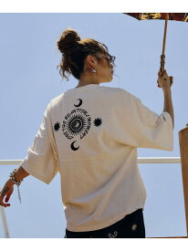 HLAADAforROSEBUD/EMBROIDERY FOOT BALL TEE ROSE BUD ローズバッド トップス カットソー・Tシャツ ホワイト ブラウン【送料無料】[Rakuten Fashion]