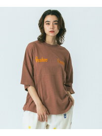 【SALE／30%OFF】HLAADAforROSEBUD/EMBROIDERY FOOT BALL TEE ROSE BUD ローズバッド トップス カットソー・Tシャツ ホワイト ブラウン【RBA_E】【送料無料】[Rakuten Fashion]