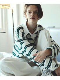 STRIPED RUGBY SHIRT ROSE BUD ローズバッド トップス カットソー・Tシャツ ホワイト【送料無料】[Rakuten Fashion]