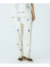 HLAADAforROSEBUD/EMBROIDERED PANTS ROSE BUD ローズバッド パンツ その他のパンツ ホワイト ブラック【送料無料】[Rakuten Fashion]