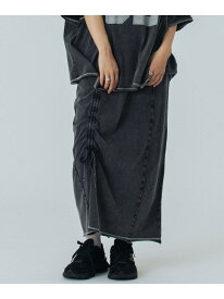 【SALE／37%OFF】FADET LONG SKIRT ROSE BUD ローズバッド スカート ロング・マキシスカート グレー【RBA_E】【送料無料】[Rakuten Fashion]