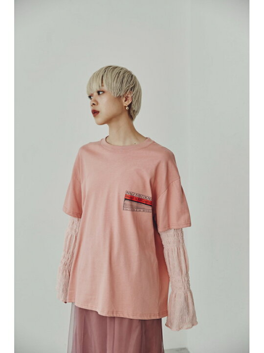 楽天市場】【SALE／30%OFF】シアースリーブドッキングロンT ROSE 