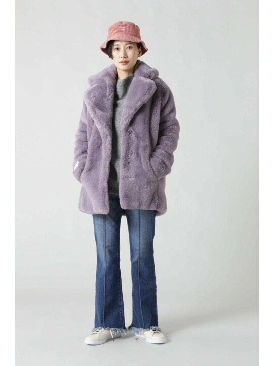 楽天市場】【SALE／30%OFF】フェイクファージャケット ROSE BUD ローズ 