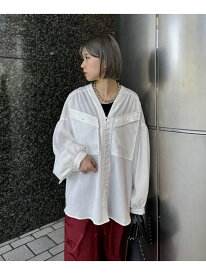 【SALE／30%OFF】GENE HEAVENS/COTTON PEARL BUTTON V NECKSHIRT GENE HEAVENS ローズバッド トップス シャツ・ブラウス ホワイト ブラウン ピンク【RBA_E】【送料無料】[Rakuten Fashion]