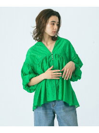 【SALE／30%OFF】GENE HEAVENS/SHEER SUMMER BLOUSE GENE HEAVENS ローズバッド トップス シャツ・ブラウス グリーン ホワイト ブラック【RBA_E】【送料無料】[Rakuten Fashion]