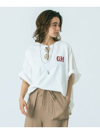 GENE HEAVENS/EMBROIDERY BIG TEE GENE HEAVENS ローズバッド トップス カットソー・Tシャツ ホワイト グレー【送料無料】[Rakuten Fashion]